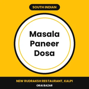 Masala Paneer Dosa