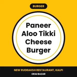 Paneer Aloo Tikki Cheese Burger